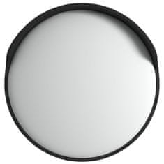 Vidaxl vidaXL Konveksno prometno ogledalo črno Ø60 cm polikarbonatno
