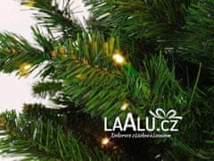 LAALU.cz Narnie 180 cm polovično umetno božično drevo s PAMETNO LED RAZSVETLICO s stojalom