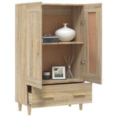 Vidaxl Visoka omarica sonoma hrast 70x31x115 cm inženirski les