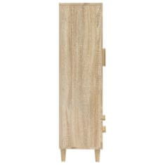 Vidaxl Visoka omarica sonoma hrast 70x31x115 cm inženirski les