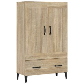 Vidaxl Visoka omarica sonoma hrast 70x31x115 cm konstruiran les