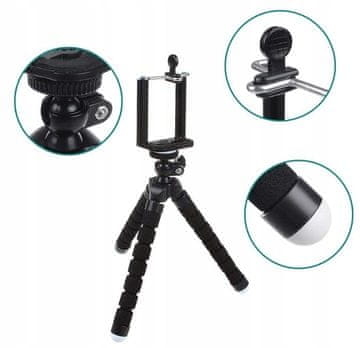 hurtnet Mini gibljiv tripod stativ za laserske nivelirje 18cm 1/4″