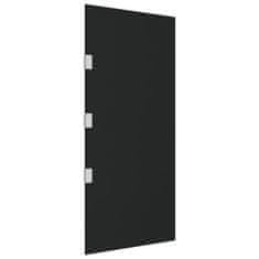 Vidaxl Panel za vratni nadstrešek črn 50x100 cm kaljeno steklo