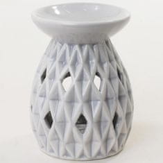 Porcelanska aroma svetilka 12,5cm TREE siva