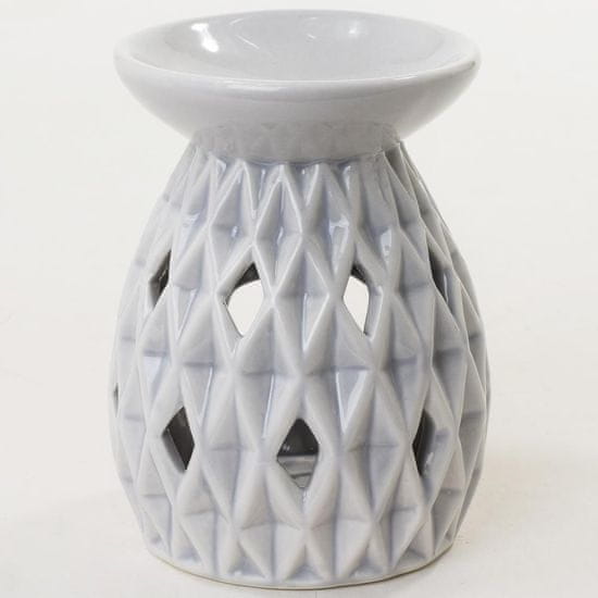 Porcelanska aroma svetilka 12,5cm TREE siva