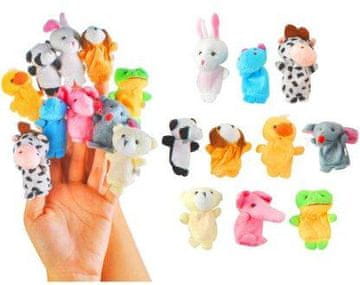 Kruzzel Set 10 naprstnih plišastih živali – lutk