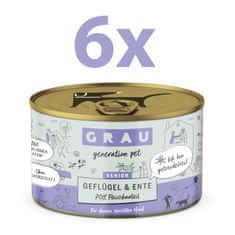Grau GP Senior konzerva za pse, perutnina & raca, 6 x 200 g