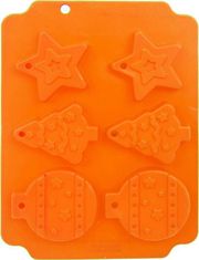 Orion silikonski kalup za peko oranžna Božič