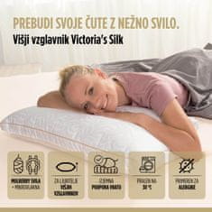 Victoria's Silk klasični vzglavnik, višji, svileni, 50x70 cm