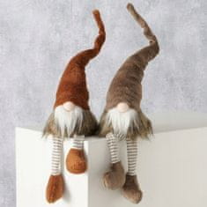 shumee Božični palček, okrasni, rjav, 65 cm