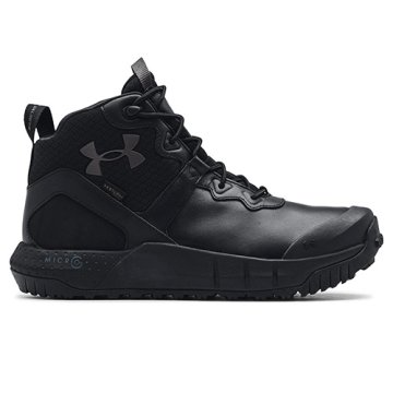 Under Armour UA MG Valsetz Mid LTHR WP-BLK, UA MG Valsetz Mid LTHR WP-BLK | 3024334-001 | 8.5