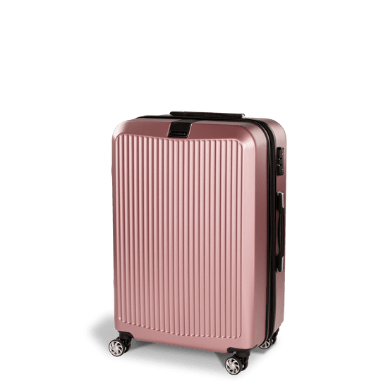 Scandinavia Carbon Series potovalni kovček, Rosegold, 60 l - odprta embalaža