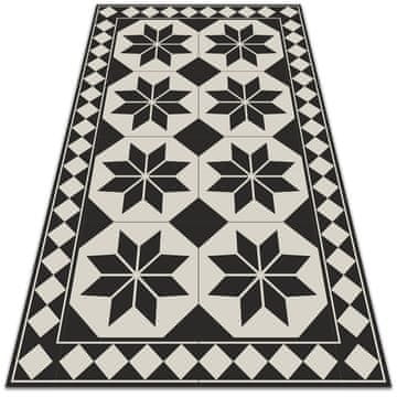 Decormat PVC podloga Črno -bele zvezde