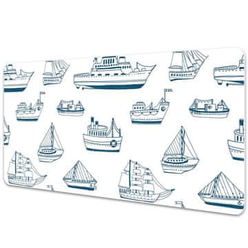 Decormat Podloga za pisalno mizo Blue ships