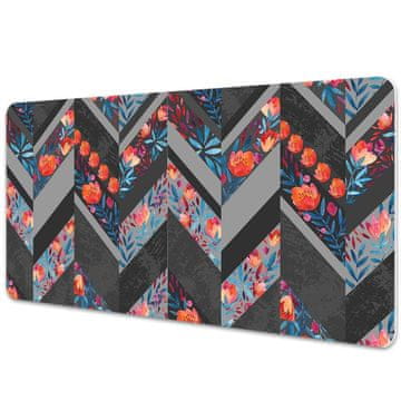 Decormat Podloga za pisalno mizo Flowers with herringbone