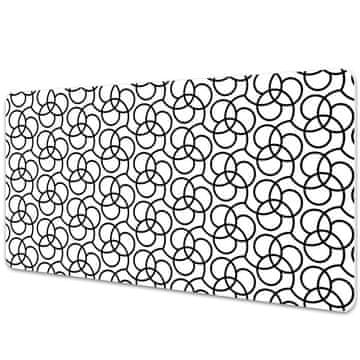 Decormat Podloga za mizo Black and white wheels