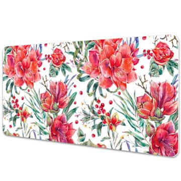 Decormat Namizna podloga Red flowers