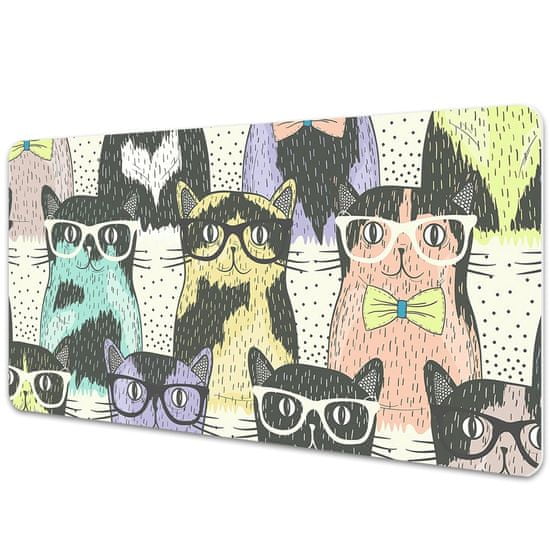 Decormat Namizna podloga Cats with glasses
