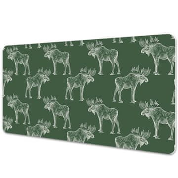Decormat Namizna podloga Elk on a green background