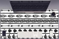 Decormat Namizna podloga Boho black and white 100x50 cm 