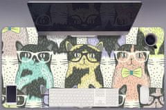 Decormat Namizna podloga Cats with glasses 90x45 cm 