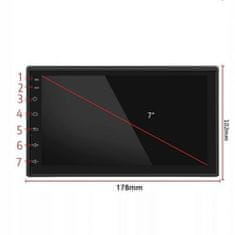 Dexxer 12-24V 2DIN LCD avtoradio 4x45W 2x USB Bluetooth ANDROID 8.1 + kamera