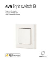 Eve Light Switch Connected stensko stikalo - Thread združljiv (10EBW1701)
