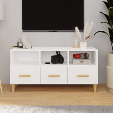 Vidaxl vidaXL TV omarica bela 102x36x50 cm material na osnovi lesa