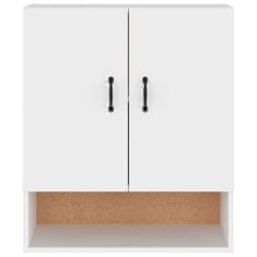 Vidaxl Stenska omarica bela 60x31x70 cm konstruiran les