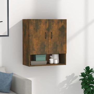 Vidaxl vidaXL Stenska omarica dimljen hrast 60x31x70 cm