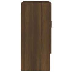 Vidaxl Stenska omarica rjavi hrast 60x31x70 cm inženirski les