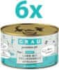 Grau Adult konzerva za mačke, jagnje & polnozrnat riž, 6 x 200 g