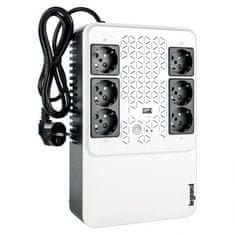 LEGRAND UPS Keor Multiplug 600VA/360W FR, Line-interactive, Tower, izhod 6x FR (CZ), polnjenje USB 1A