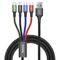 BASEUS Kabel USB Fast 4w1 2xUSB-C / Lightning / Micro 3,5A 1.2m 