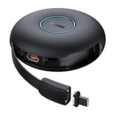 BASEUS Kabel USB magnetni Zinc 3w1 USB-C / Lightning / Micro 20W, 1m 