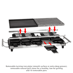 ProfiCook RG 1144 žar za raclette za 10 oseb