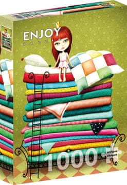 ENJOY Puzzle Princeska na zrnu graha 1000 kosov