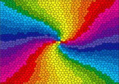 ENJOY Puzzle Vitražna mavrična eksplozija 1000 kosov