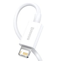 BASEUS Kabel USB na Lightning Superior Series, 2,4 A, 0,25 m (bela)