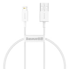 BASEUS Kabel USB na Lightning Superior Series, 2,4 A, 0,25 m (bela)