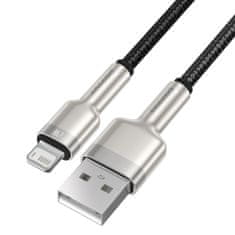 BASEUS Kabel Cafule Series Metal Data USB-A - iPhone Lightning 2,4 A 1 m - črn