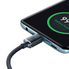 BASEUS Crystal Shine kabel USB-C na USB-C, 100 W, 2 m (črn)