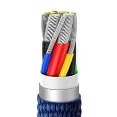 BASEUS Crystal Shine kabel USB-C do USB-C, 100 W, 1,2 m (moder)