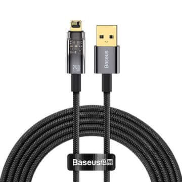 BASEUS Kabel USB Lightning Explorer, 2.4A, 2m