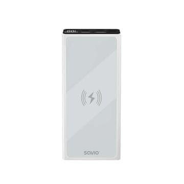 SAVIO Prenosna baterija powerbank 10000mAh z brezžičnim polnjenjem