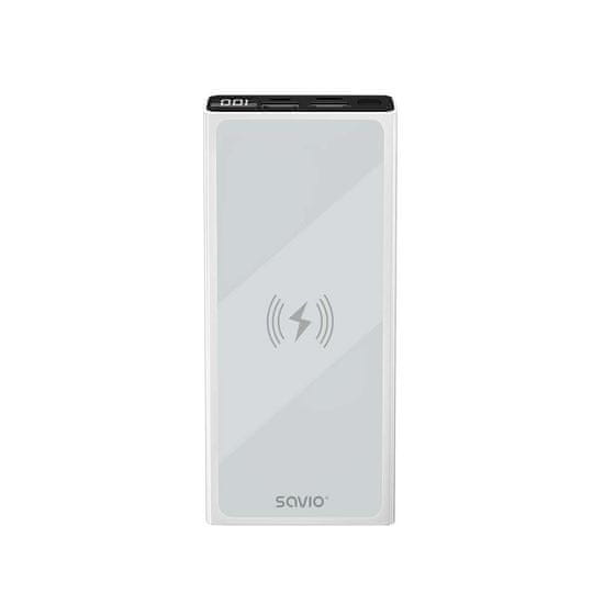 SAVIO Prenosna baterija powerbank 10000mAh z brezžičnim polnjenjem