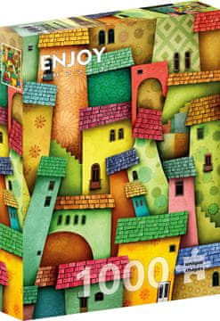 ENJOY Puzzle Vesele hiše 1000 kosov