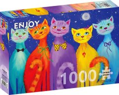 ENJOY Puzzle Nasmejane mačke 1000 kosov