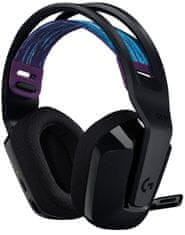 Logitech G535 LightSpeed slušalke, brezžične, črne (981-000972)