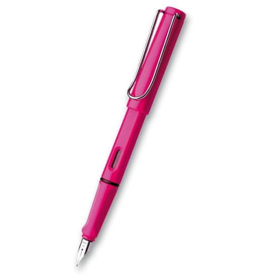 Lamy Safari Shiny Pink nalivno pero z žebljičkom F